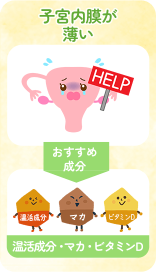 子宮内膜が薄い