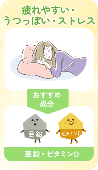 疲れやすい・うつっぽい・ストレス